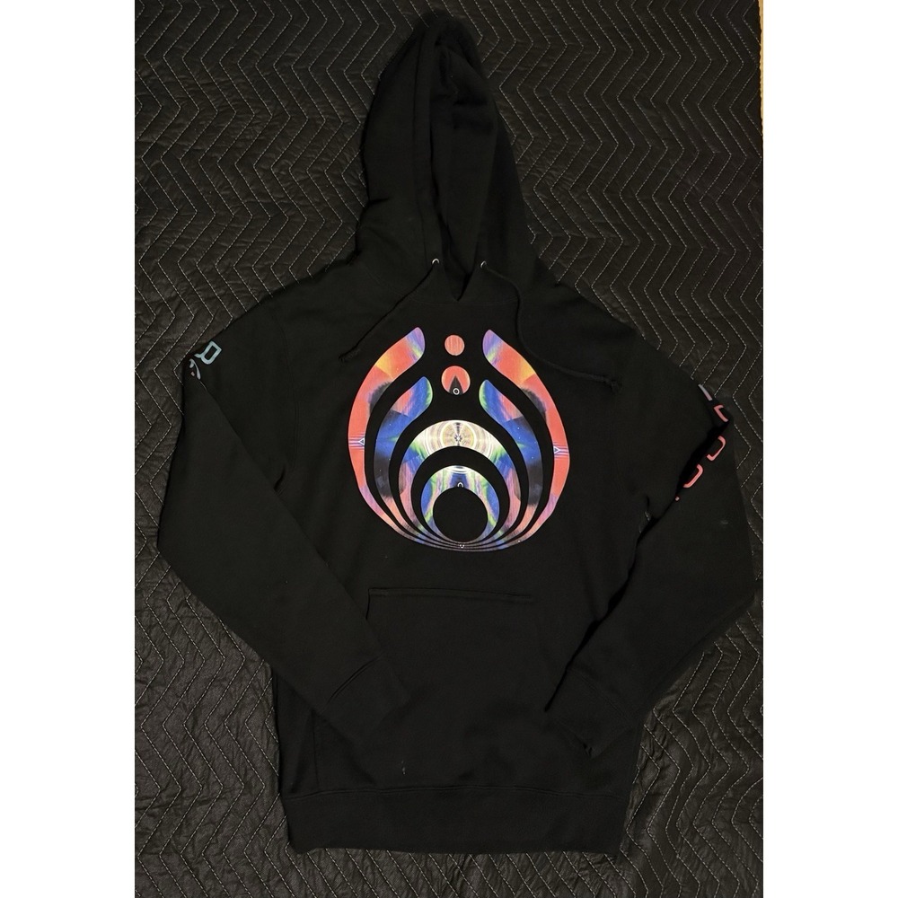 Bassnectar All Colors Hoodie Size Small Black Pullover Rare EDM Merch